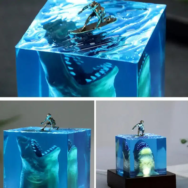 Shark Ambush Resin Night Light