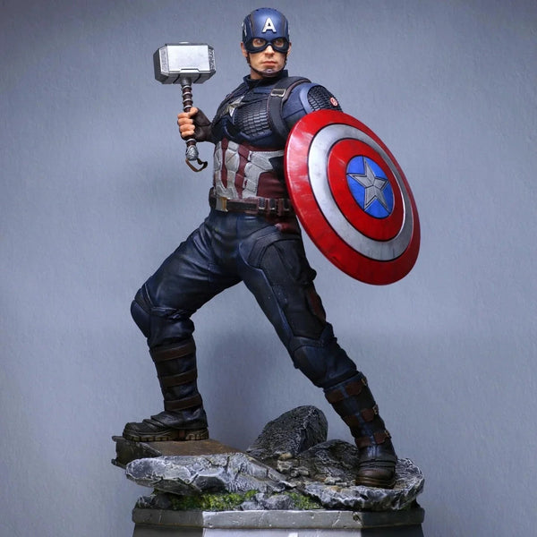 Captain America Ready to Fight Figurine (35 cm)