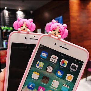 Pink Usagi Phone Case for iphone 6/6s/6plus/7/7plus/8/8P/X/XS/XR/XS Max PN1124 - Bear Hugs