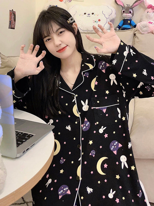 Kawaii Luna Cat Pajamas Suits PN5678 - Bear Hugs