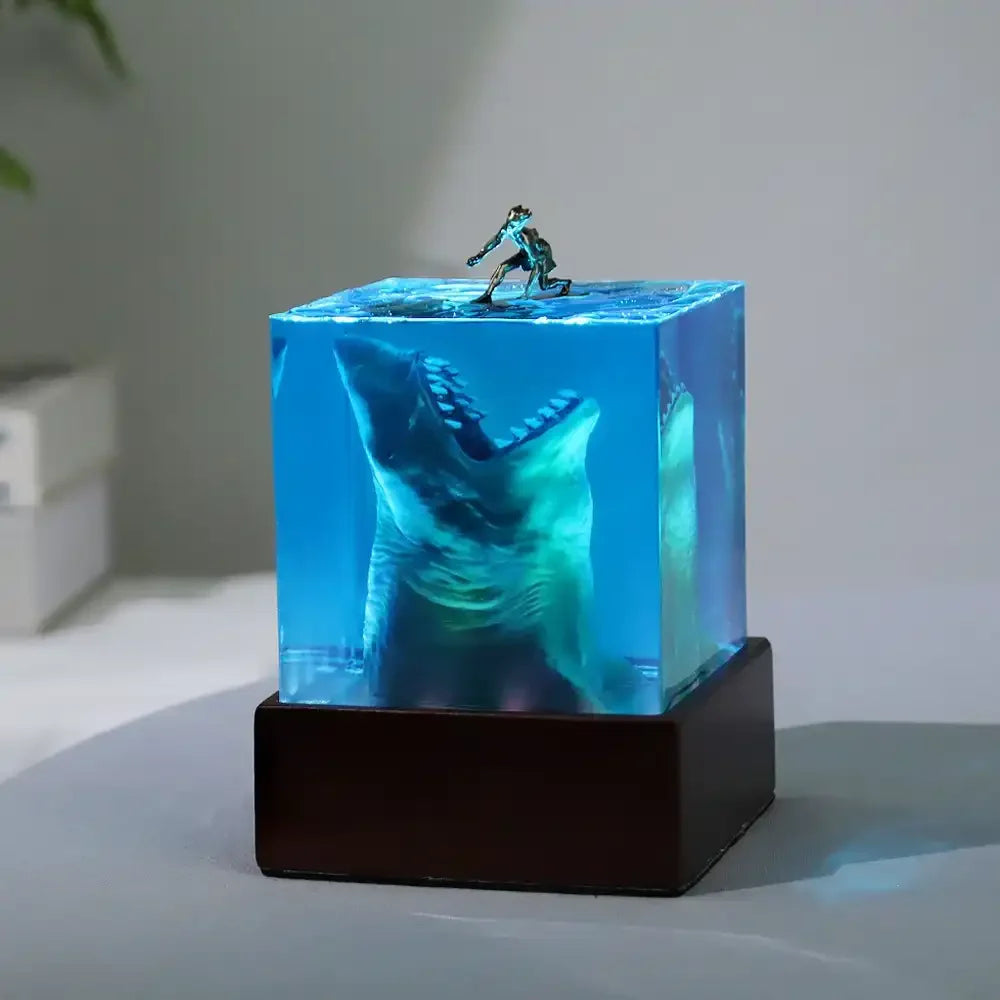 Shark Ambush Resin Night Light