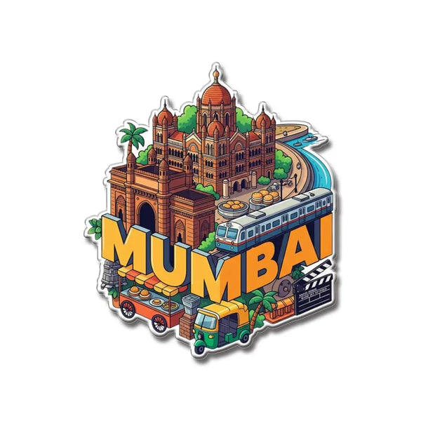 Mumbai City Vibes Fridge Magnet