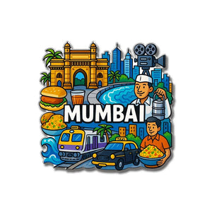 Mumbai City Vibes Fridge Magnet