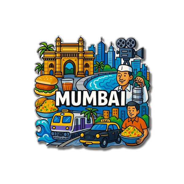 Mumbai City Vibes Fridge Magnet