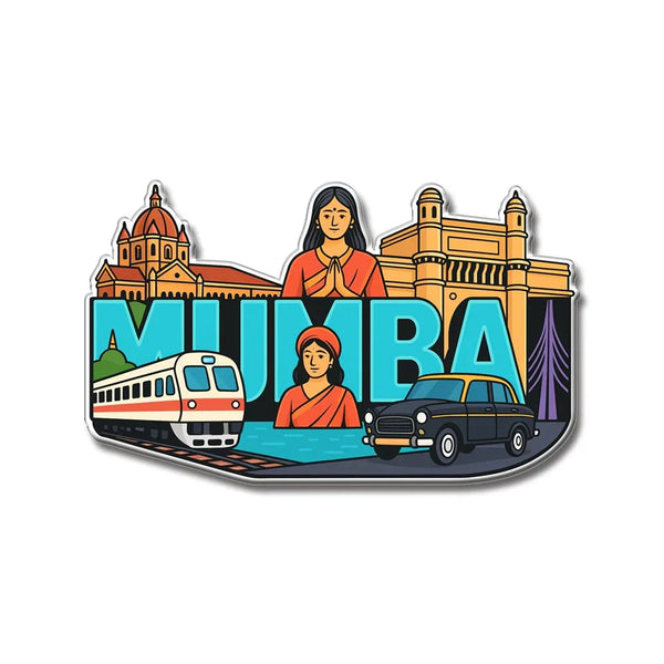 Mumbai City Vibes Fridge Magnet