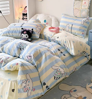 Cute Anime Bedding Set PN6636 - Bear Hugs