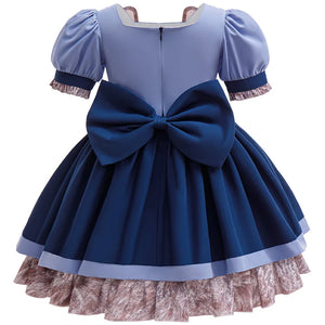 Girls Judy Bunny Police Officer Dress Disney Zootopia 2 Bunny Costume for Kids Cosplay Dress With Accessories Fancy Outfits - Bear Hugs