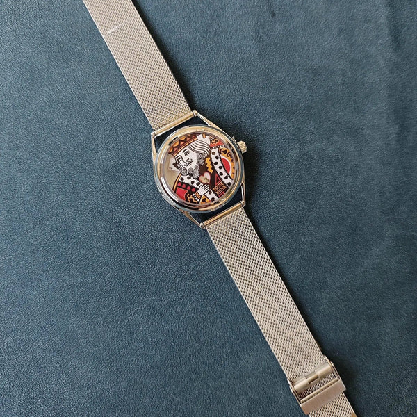 King Of Hearts Royal Card Quartz Watch