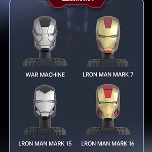 Original Iron Man Helmet Mask War Machine MK16 MK42 MK85 Tony Stark DIY Can Open Close Toys Model Action Figure Assembled Gift - Bear Hugs
