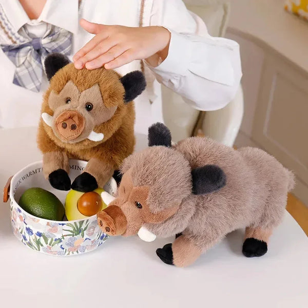 Fluffy Wild Boar Plushie Soft Toy - Bear Hugs