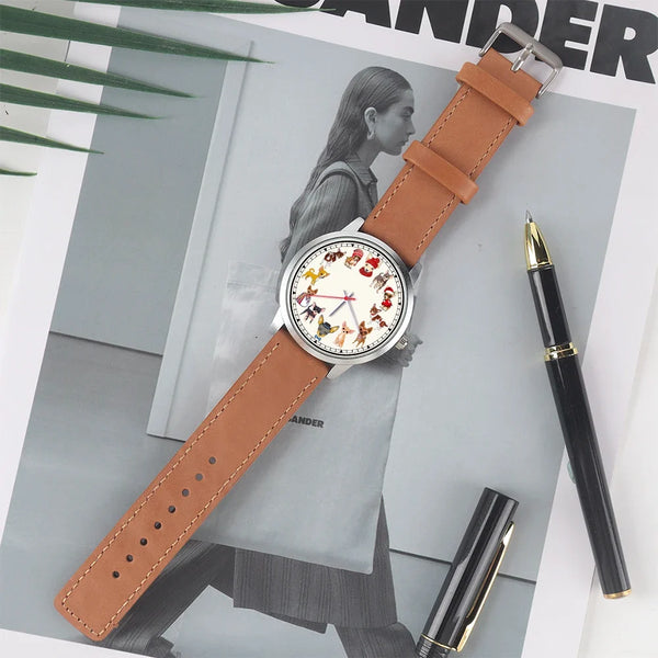 Dog Breeds Novelty Wrist Watch