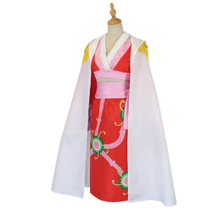 Anime Boa Hancock Cosplay Costumes Sexy Empire Red Kimono Dress Uniform Boa Hancock Earrings Halloween Costumes for Women Men - Bear Hugs