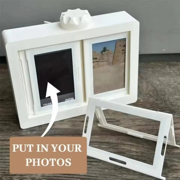 12 Slots Rotating Photo Frame Carousel