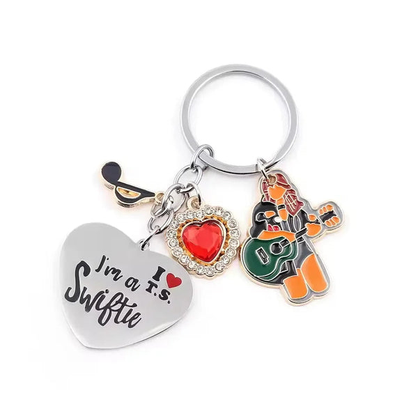 I Love Taylor Swift Alloy Keychain