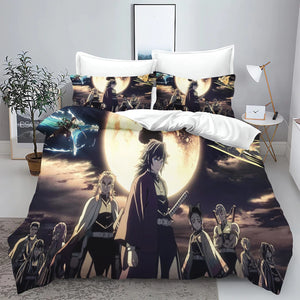 Demon Slayer: Kimetsu no Yaiba kamado Nezuko Anime 100% Polyester Bedding Set Duvet Cover Set Printed Cartoon Home Decor - Bear Hugs