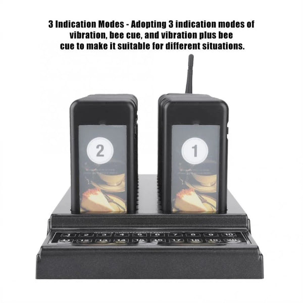 SU-68G Calling System Wireless Paging Queue System 20 Channels Restaurant Pager Waiter for Restaurant Coffee Shop Queuing System - Bear Hugs