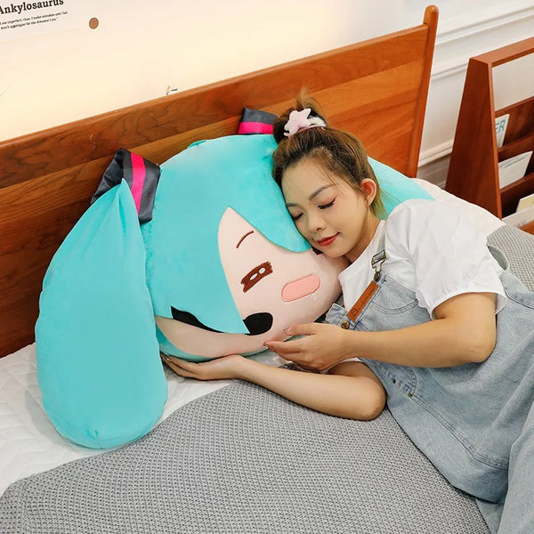40/60cm Hatsune Miku 16th Anniversary Plush Pillow Cute Cuddly Stuffed Cushion Perfect Commemorative Gift for Friends & Fans - Bear Hugs