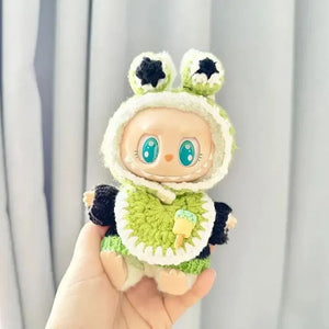Handmade Labubu Crochet Animal Outfits - Bear Hugs