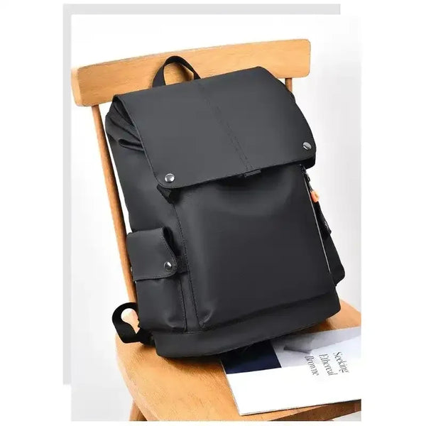 Premium Leather-Look Casual Backpack