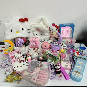 10-50pcs Sanrio random mysterious decompression toy bag Hello Kitty Kuromi 300 different styles of dolls, ornaments - Bear Hugs