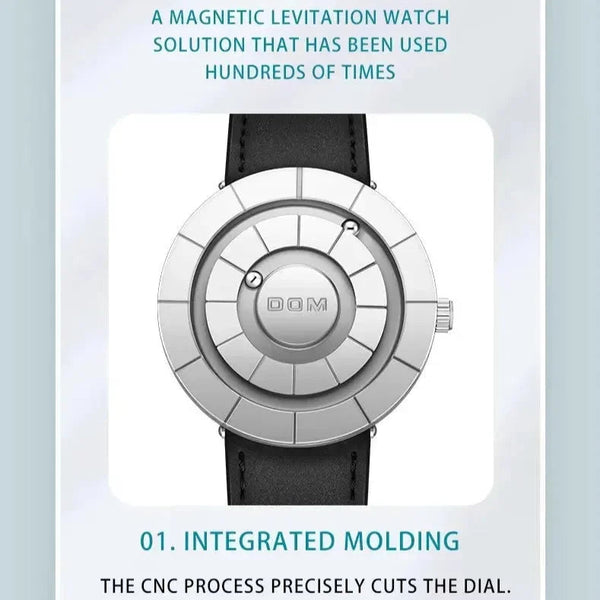 DOM Ecliptic Flow Magnetic Suspension Watch