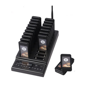 SU-68G Calling System Wireless Paging Queue System 20 Channels Restaurant Pager Waiter for Restaurant Coffee Shop Queuing System - Bear Hugs