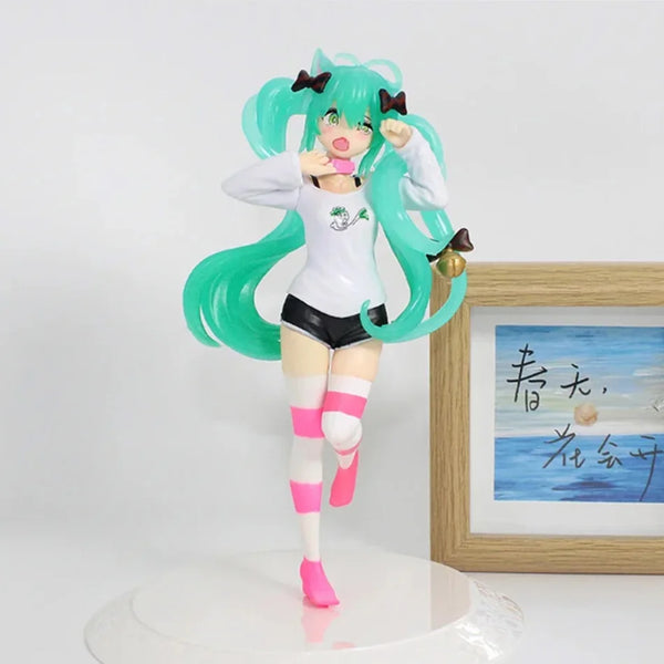 19cm Girl Hatsune Miku Anime Figure Fashion Subclture Miku Action Figure Room Decorations PVC Collection Model Doll Toys - Bear Hugs