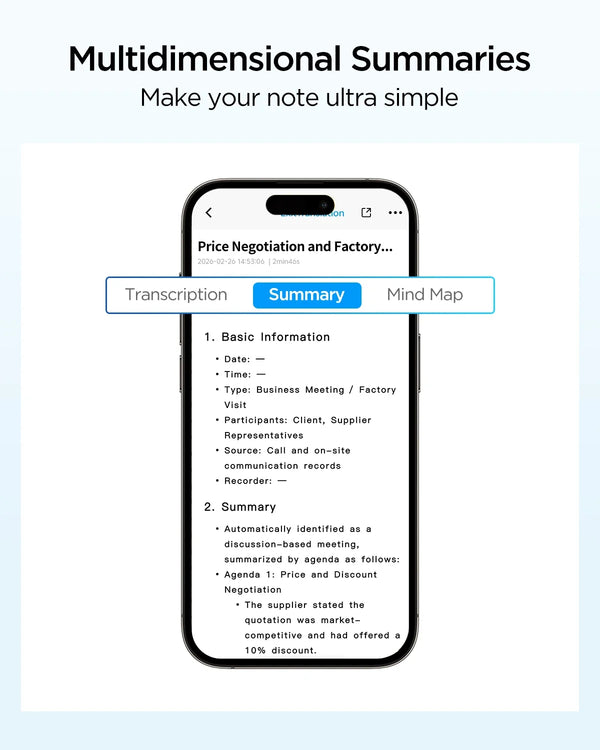BOYA Notra AI Voice Recorder - Bear Hugs