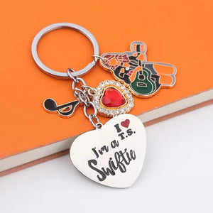 I Love Taylor Swift Alloy Keychain