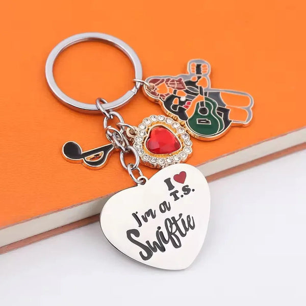 I Love Taylor Swift Alloy Keychain