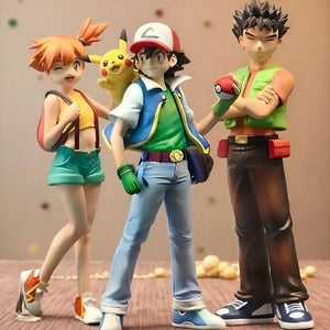 8Cm Pokemon Ash Ketchum Cartoon Pvc Exquisite Handmade Model Desktop Ornament Toy Collectibles Christmas Halloween Student Gift - Bear Hugs