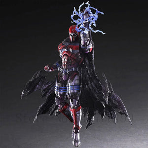 PLAY ARTS 27cm X-men Magneto Action Figure Anime Max Eisenhardt Collectable Model Toys Doll Gift - Bear Hugs