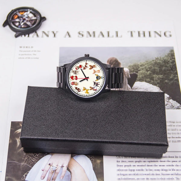 Dog Breeds Novelty Wrist Watch