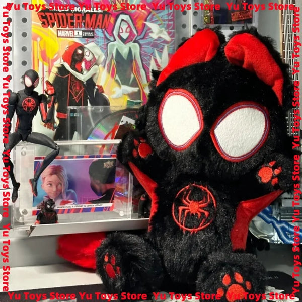25cm Marvel Avengers Character Peripheral Miles Spider-Man Cat Shape Kawaii Plush Doll Home Decoration Christmas Gift - Bear Hugs
