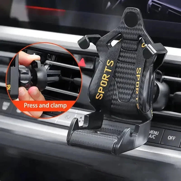 Racing Car Seat Phone Mount