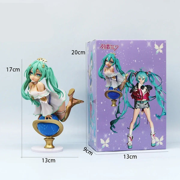 17cm Glittering Star ver. Hatsune Miku Anime Figure Kawaii Globe Girl Action Figure Adult Collection Model Doll Toy for Kid Gift - Bear Hugs