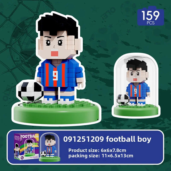 2026 NEW World Famous Football Players lega Figurine Messi Ronaldo Neymar Lewandowski Mini Action Building Block Model Toy Gifts - Bear Hugs