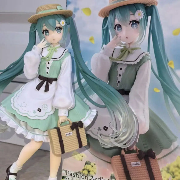 Hatsune Miku figure pastoral style figure model anime two dimensional beautiful girl desktop decoration Fashion Giving gifts - Bear Hugs