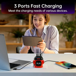 Divoom Dipow 65W GaN Charger - Bear Hugs