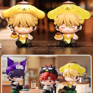 Genuine Link Click × Sanrio Characters Sweet Time Mini Sitting Series Blind Box Figures Beans Ornaments Fashion Trend Gift - Bear Hugs