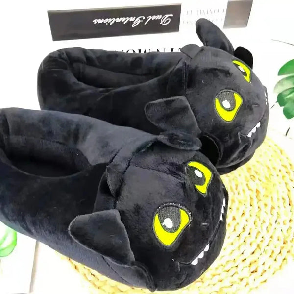 Dragon Duo Indoor Plush Slippers