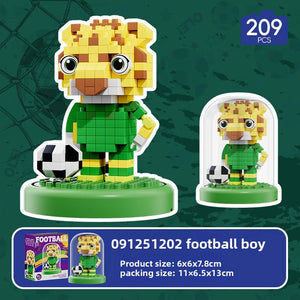 2026 NEW World Famous Football Players lega Figurine Messi Ronaldo Neymar Lewandowski Mini Action Building Block Model Toy Gifts - Bear Hugs