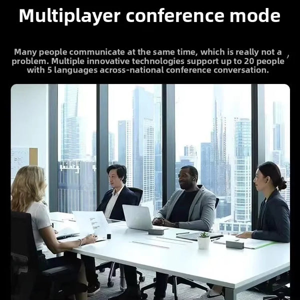X1 AI Interpreter Hub Standalone Two-Way Simultaneous Translator With Touch Screen Earbuds Language Translator Device - Bear Hugs