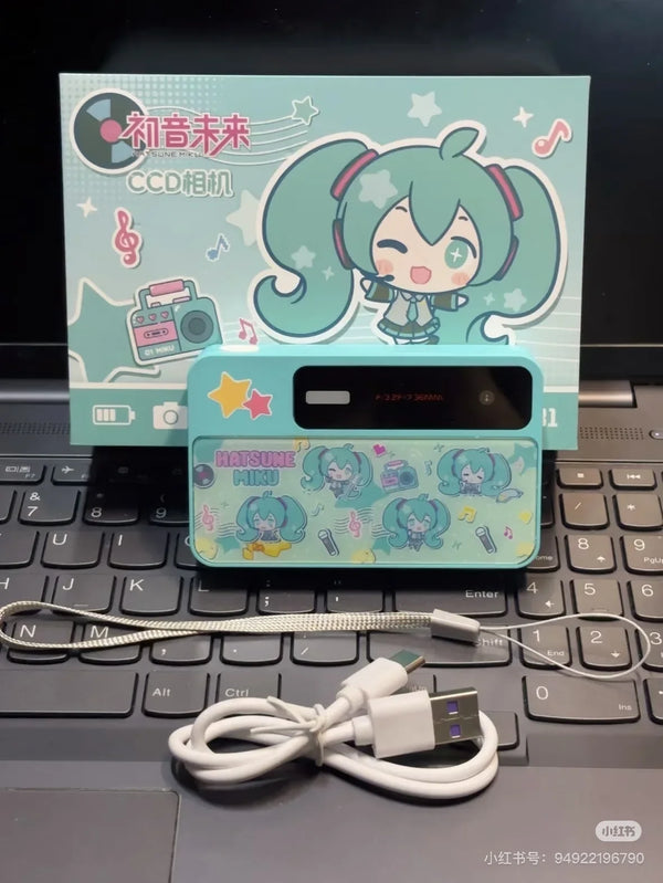 Original Hatsune Miku Ccd 600mah Digital Camera Cartoon Anime Figure Miku Peripheral Children Birthday Toy Gifts Pre-Sale - Bear Hugs