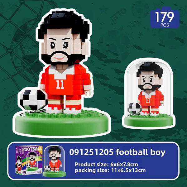 2026 NEW World Famous Football Players lega Figurine Messi Ronaldo Neymar Lewandowski Mini Action Building Block Model Toy Gifts - Bear Hugs