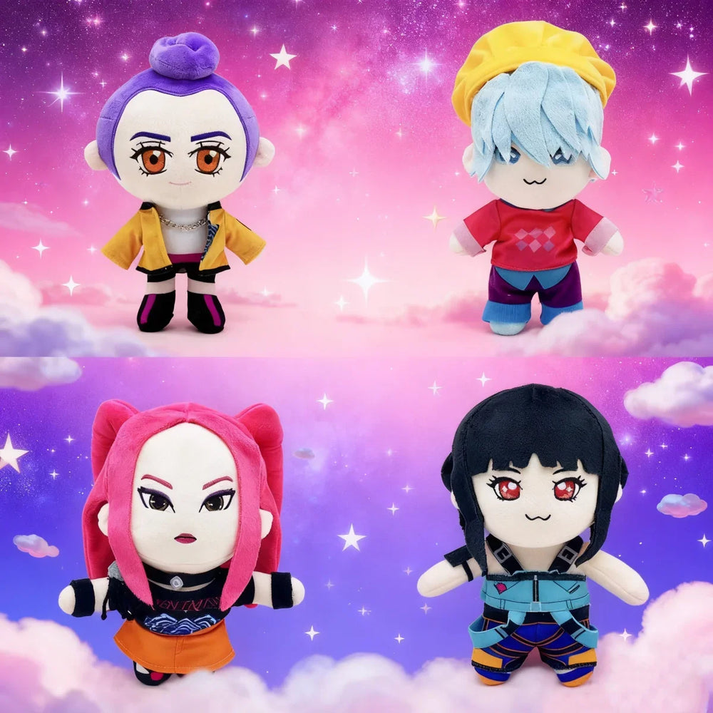 Kawaii Kpop Demons Hunters Plush Toys Rumi Zoey Mira Soft Cute Toys Stuffed Dolls For Fans Kid Christmas Halloween Gift Home Dec - Bear Hugs