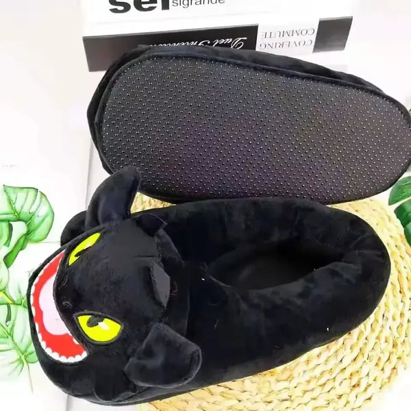 Dragon Duo Indoor Plush Slippers