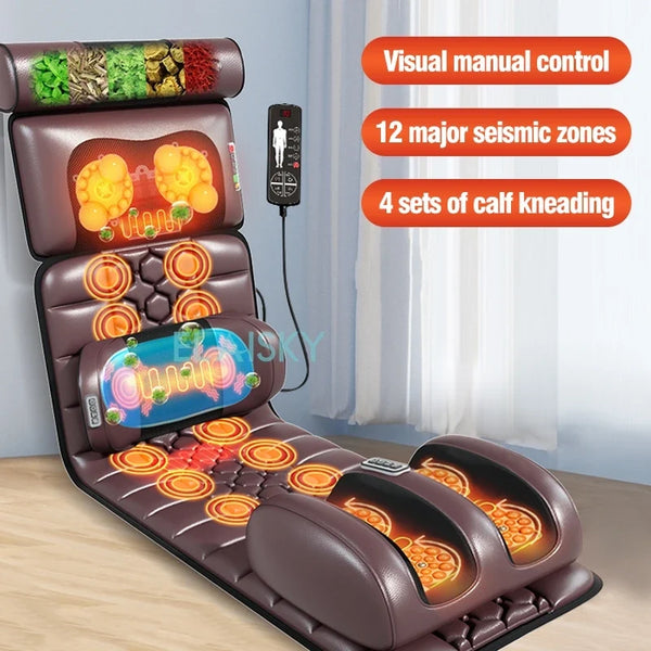 Electric Full Body Heated Shiatsu Massage Mat