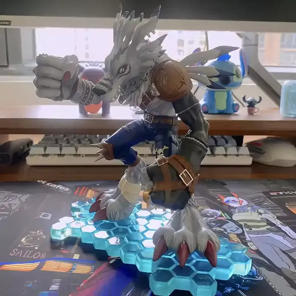 Mega Hit Digital Beast Werewolf Figure (20 cm)