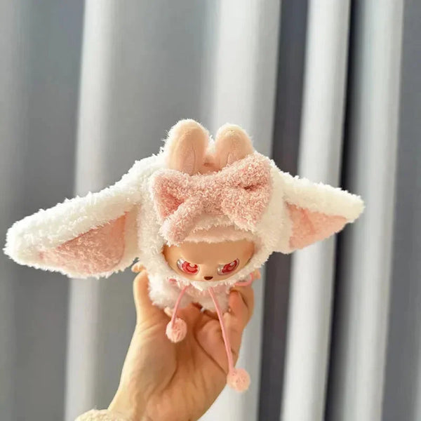 Handmade Labubu Kawaii Bunny Overalls Outfit - Bear Hugs